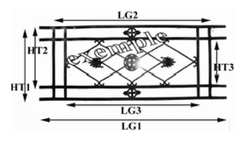 Dimensional explanatory diagram.